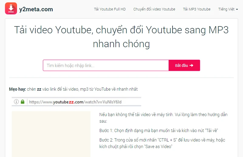Phần mềm tải nhạc từ Youtube
