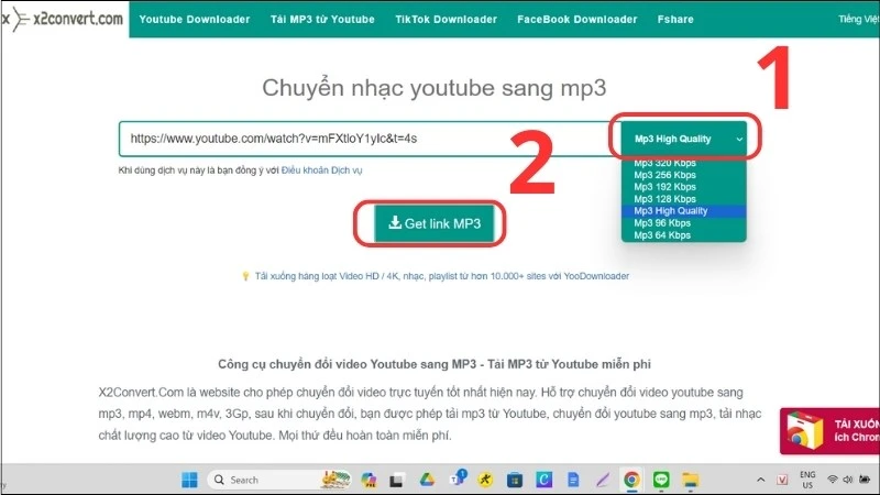 Hướng dẫn tải nhạc từ Youtube