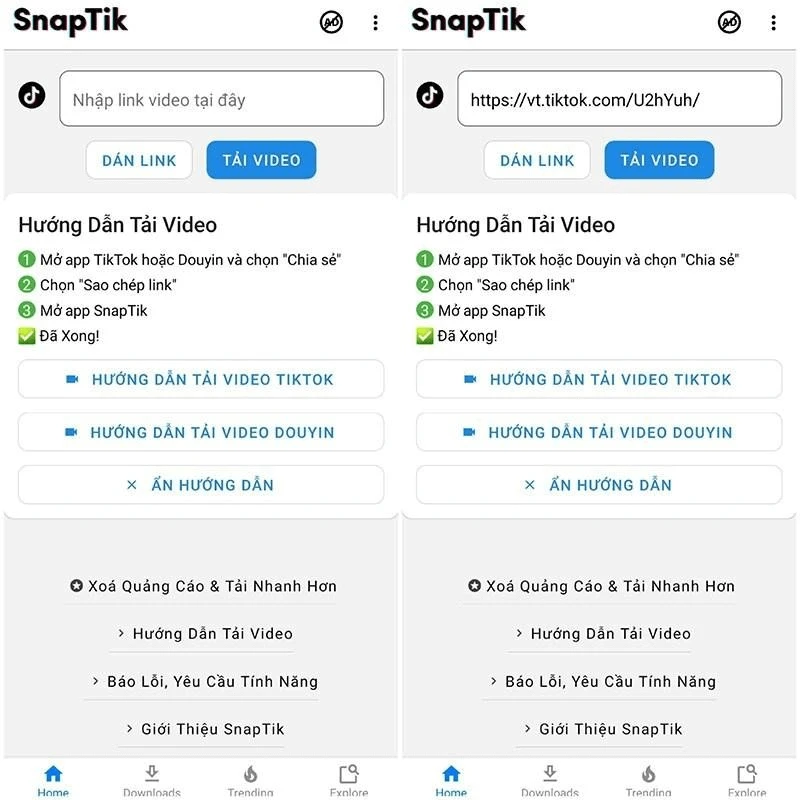 Hướng dẫn tải video TikTok bằng AhaTik