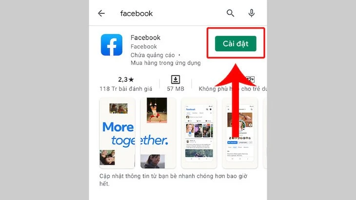Facebook trên điện thoại