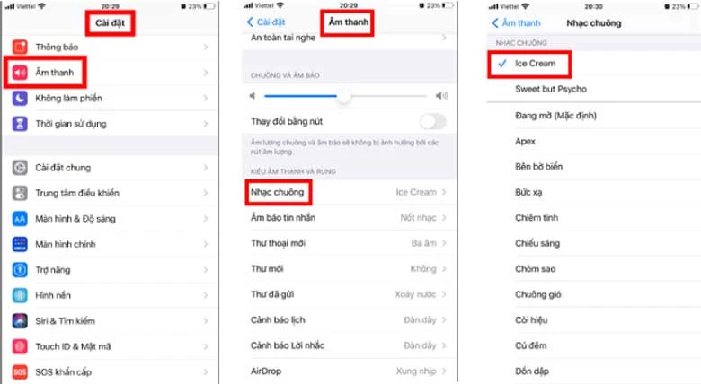 Cách cài nhạc chuông điện thoại iPhone