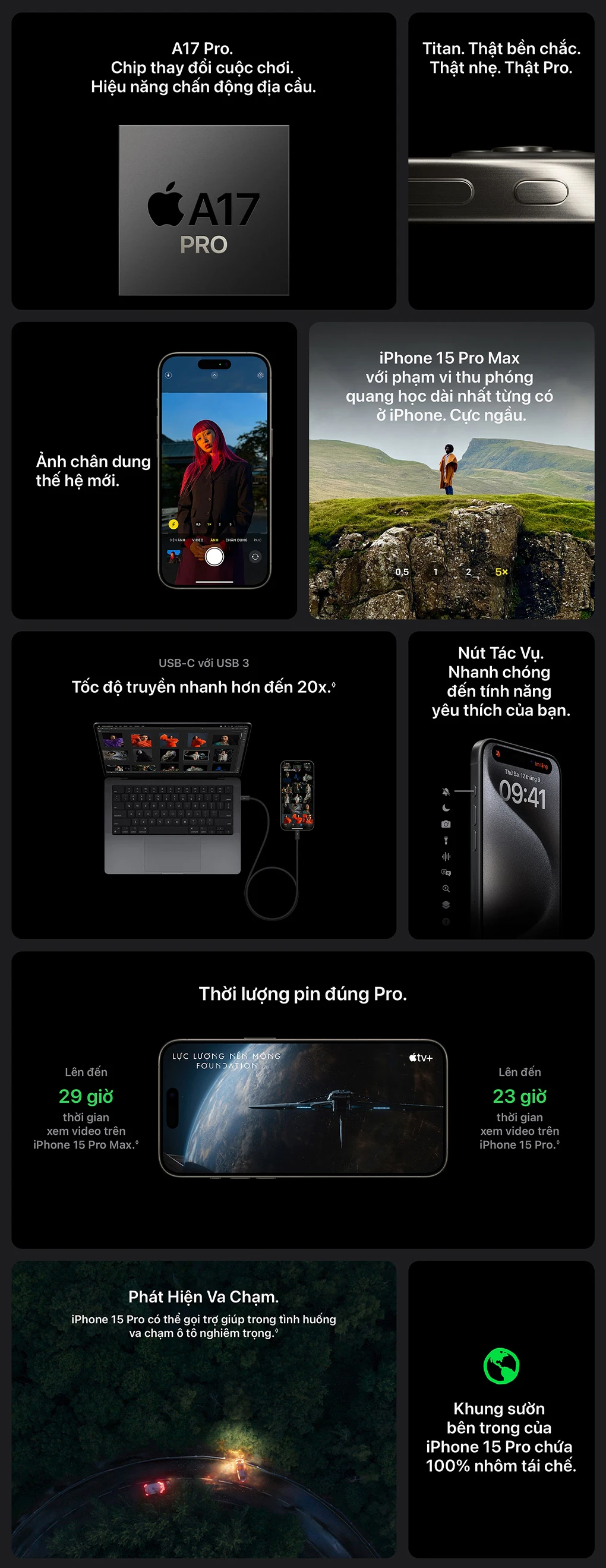 Điện thoại iPhone 15 Pro Max 256GB