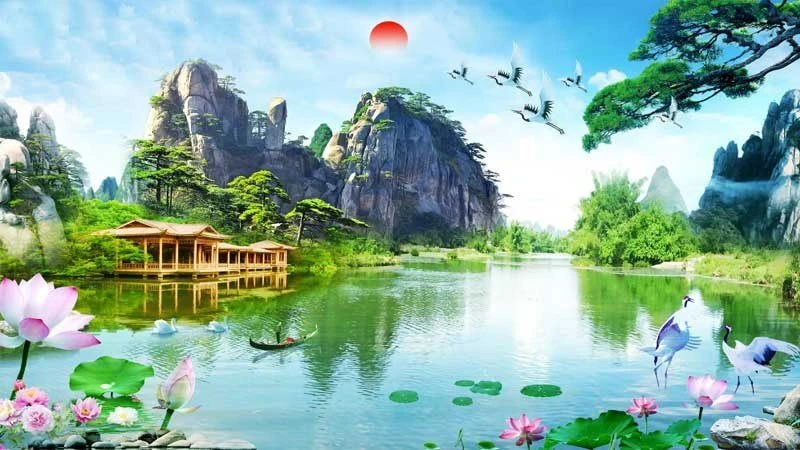 Hình nền điện thoại may mắn cho mệnh Thủy